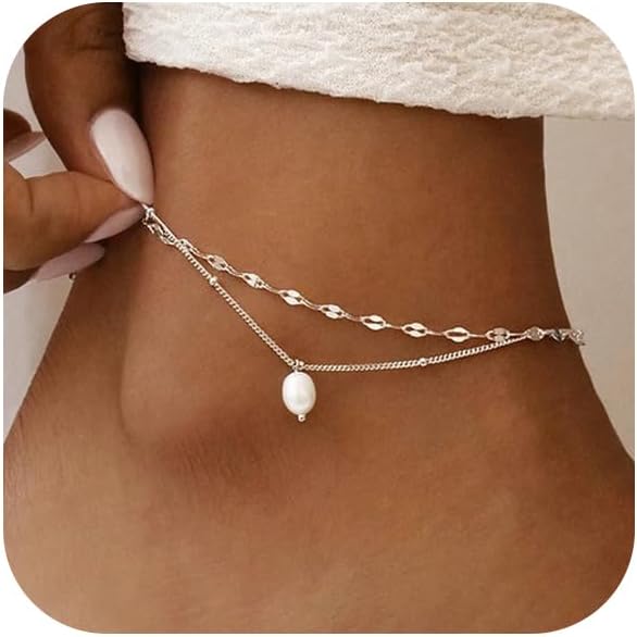 Body Jewelry Real Gold - Bracelets de cheville pour femmes, plaqué