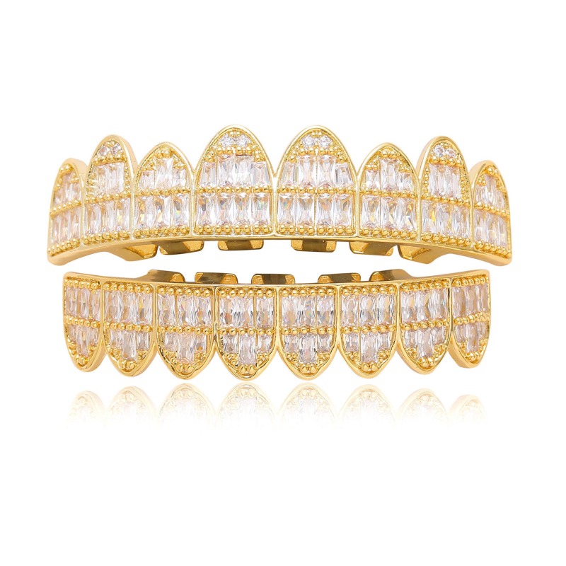 Body Jewelry Real Gold - Hip Hop-Ensemble de bonnets astronomiques plaqués