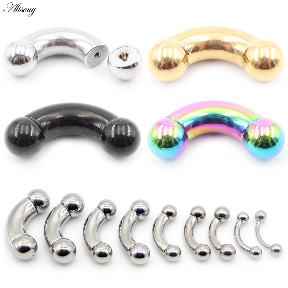 Nipple Bar Curved - Alisouy 1 pièce Acier inoxydable Grande