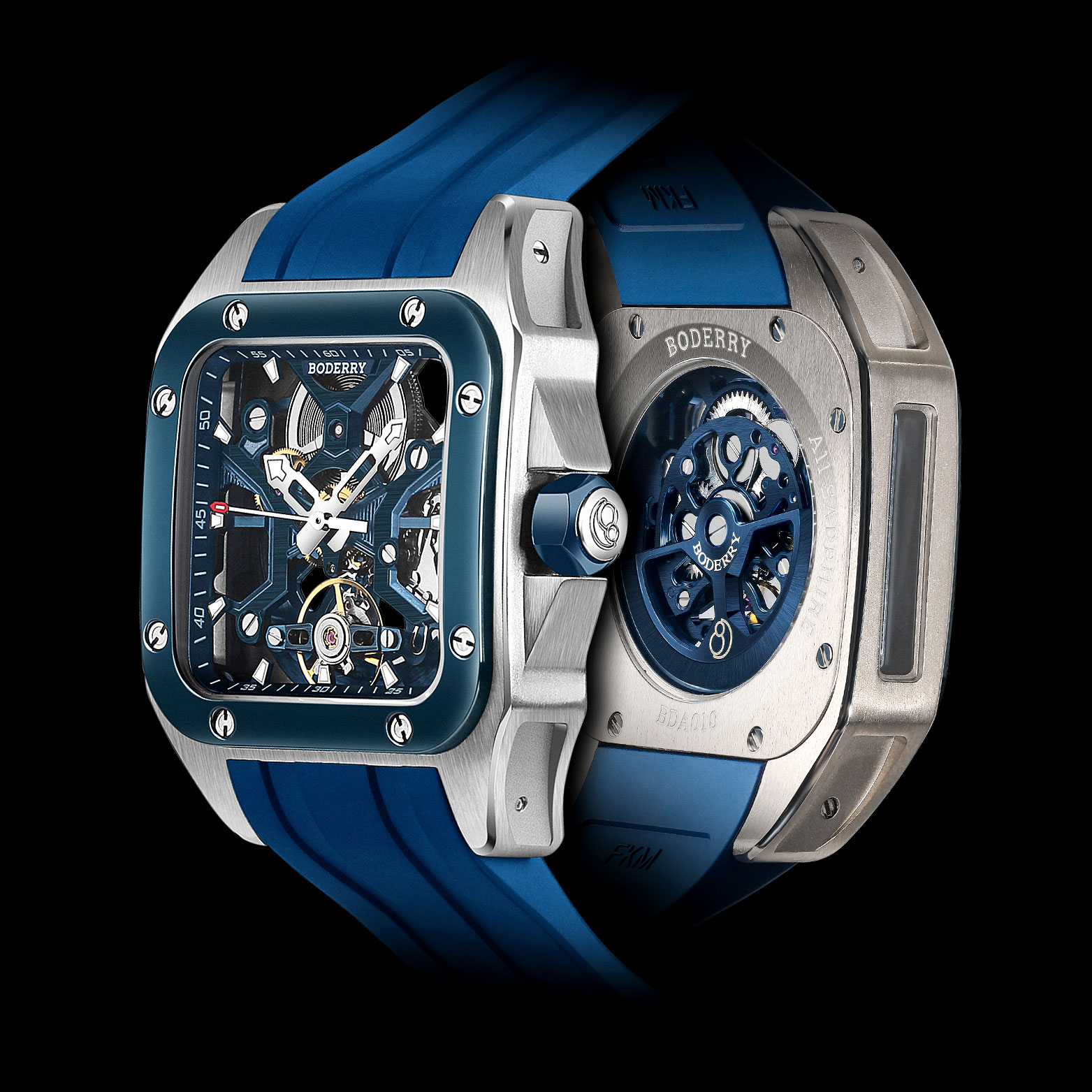 Body Jewelry Titanium - BODERRY-Montres Seton pour Homme, Modules Carrés,