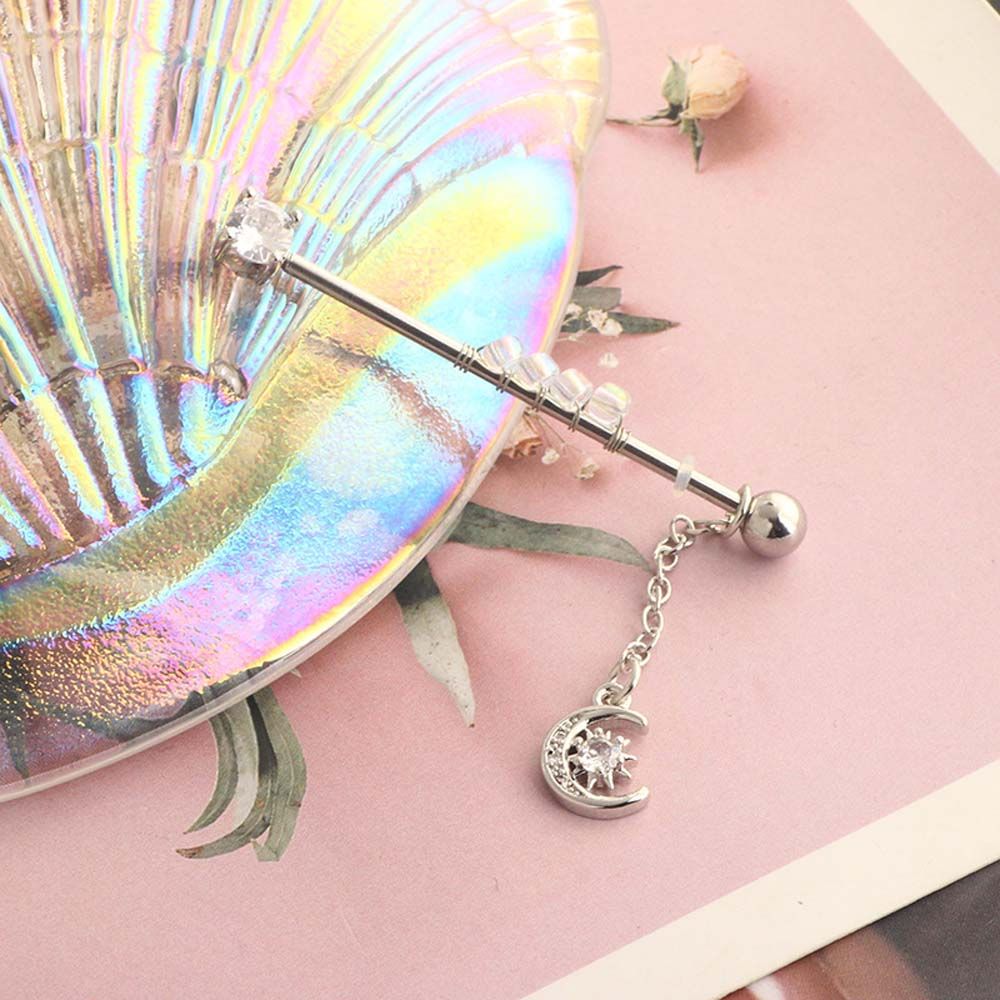 Industrial Barbell Long - Bijoux pour filles, style punk, bijoux