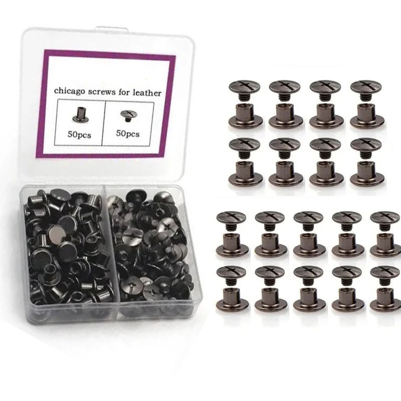 Body Jewelry Chicago - 50 ensembles/boîte Chicago vis Rivet poste