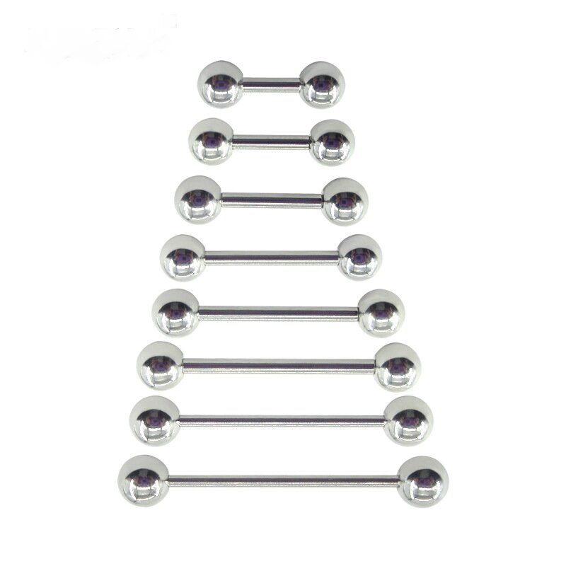 Industrial Barbell Long - Anneau d'haltère industriel en acier inoxydable,