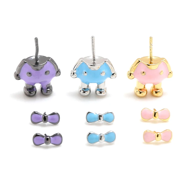 Body Jewelry Real Gold - 2 pièces en cuivre plaqué or