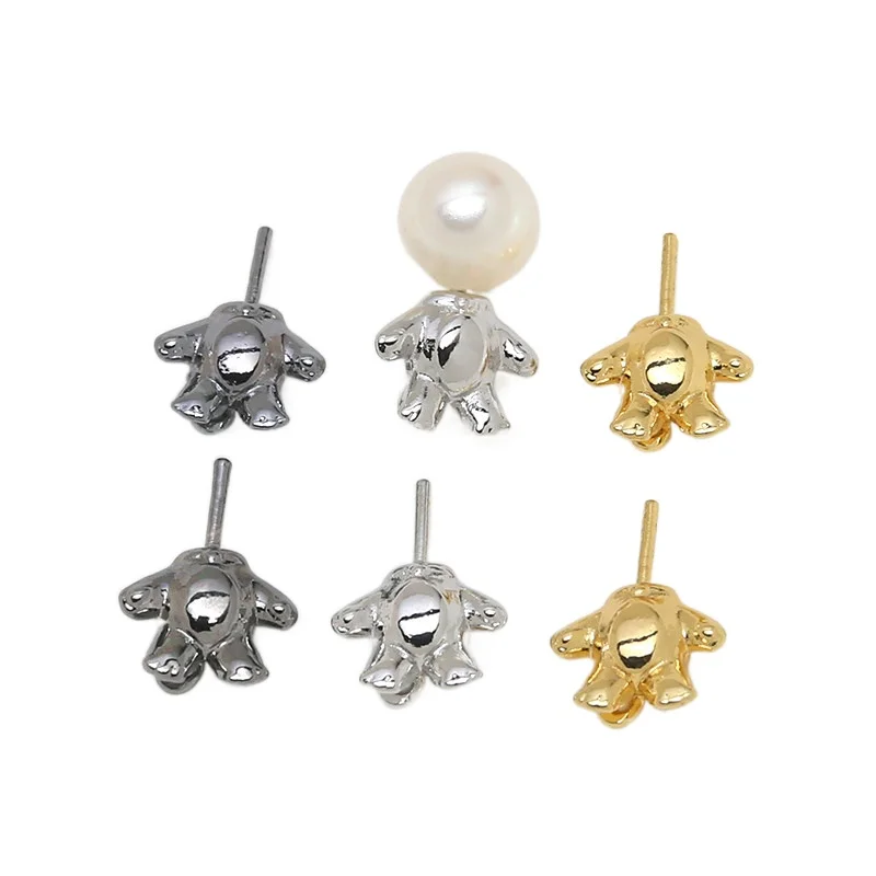 Body Jewelry Real Gold - Ours en or véritable plaqué cuivre,