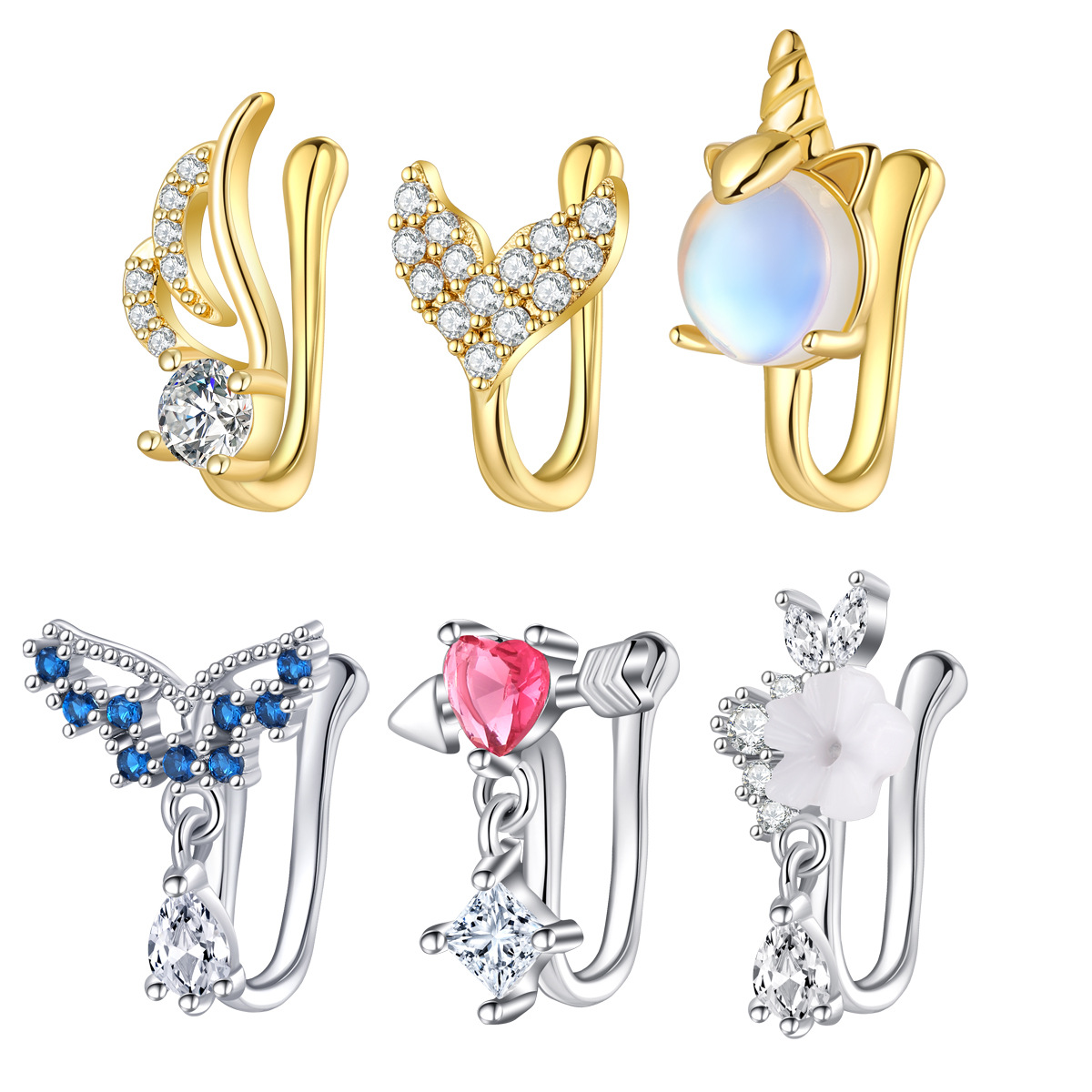 Body Jewelry High Quality - Faux Piercing de nez pour femmes,