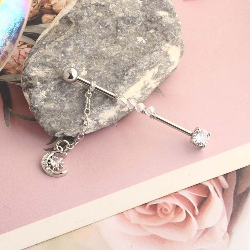 Piercing d'oreille en forme de - Industrial Barbell Long avis et prix