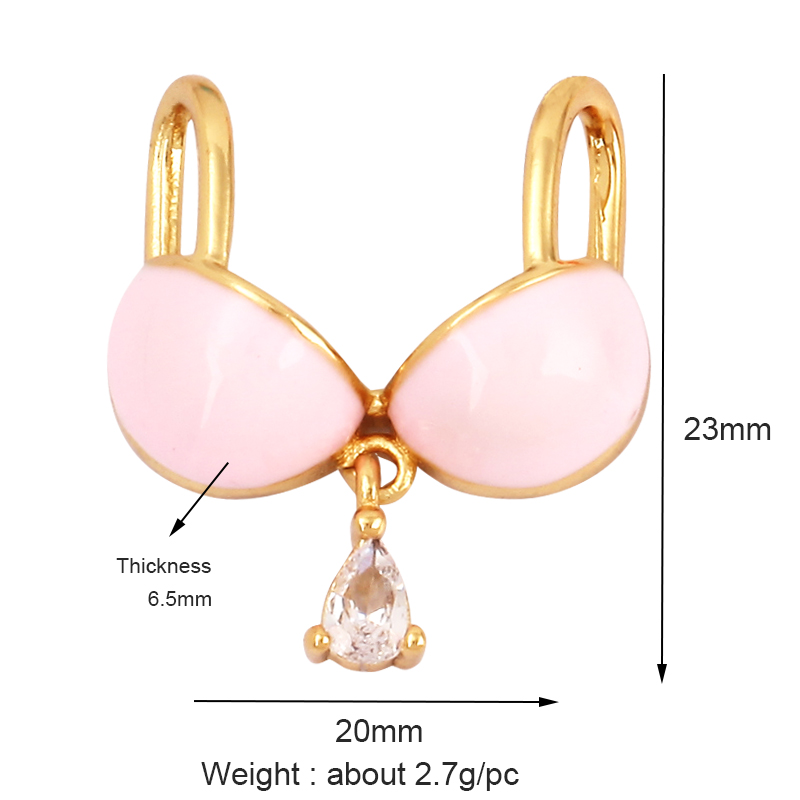 Pendentif à breloque en émail  - Body Jewelry Real Gold avis et prix