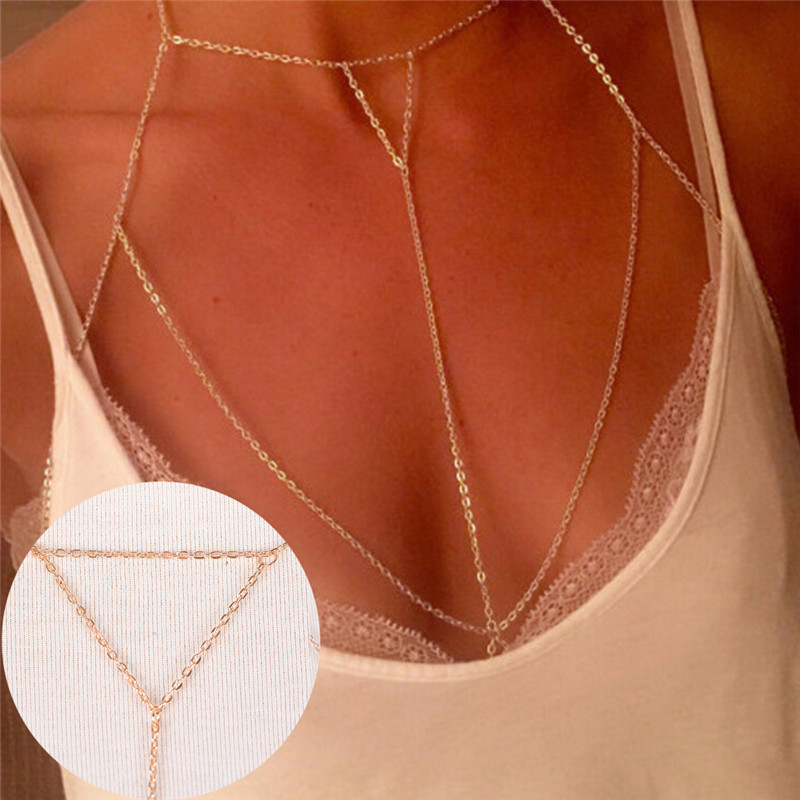 Soutien-gorge à maillons dorés - Body Jewelry For Sale avis et prix