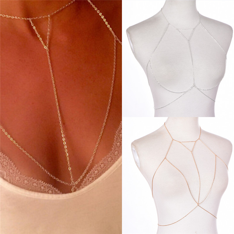 Soutien-gorge à maillons dorés - Body Jewelry For Sale avis et prix