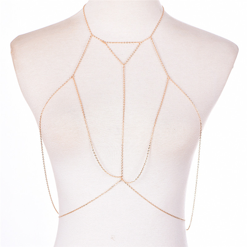 Soutien-gorge à maillons dorés - Body Jewelry For Sale avis et prix