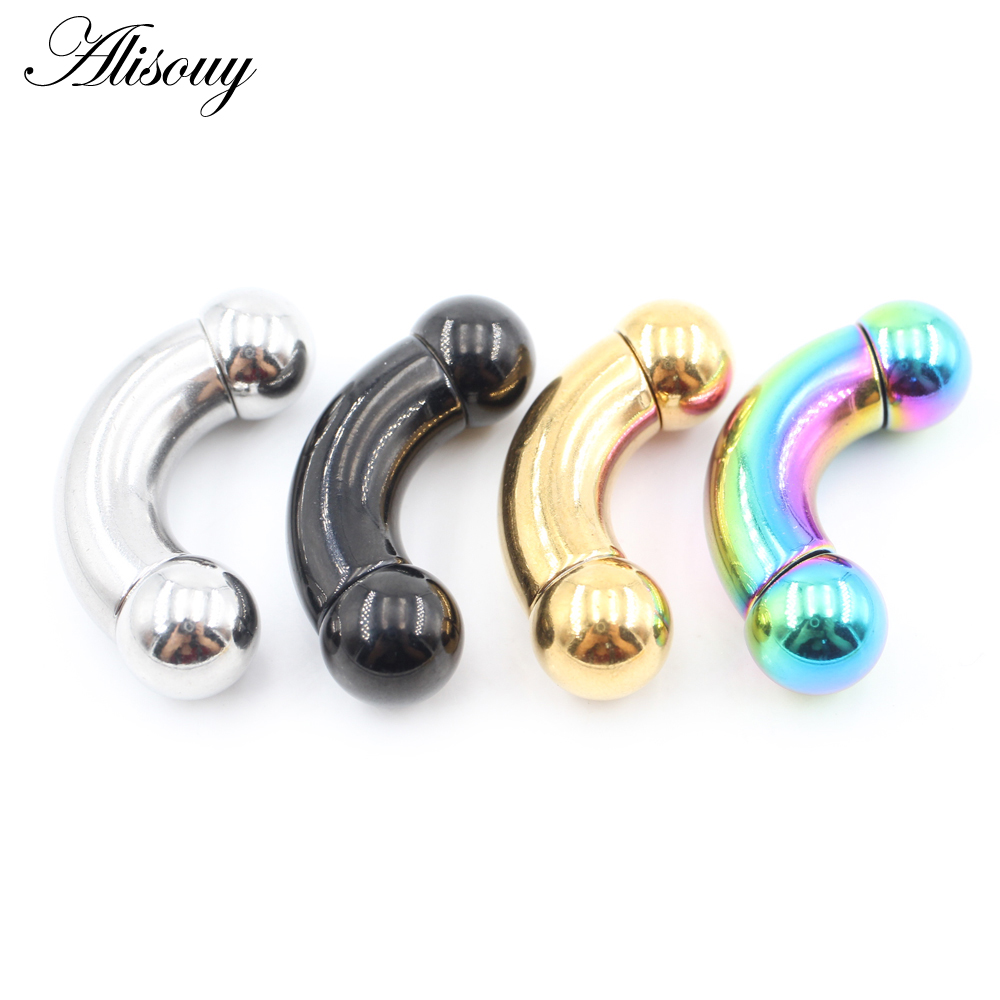 Alisouy 1 pièce Acier inoxydab - Nipple Bar Curved avis et prix