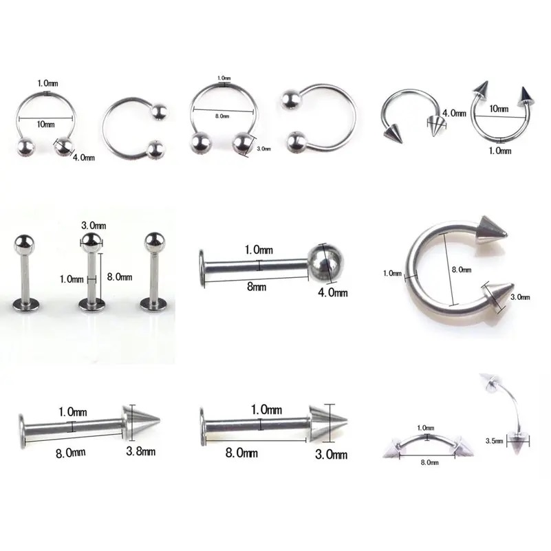 45/80/110 pièces mélange Style - Body Jewelry Display Case avis et prix