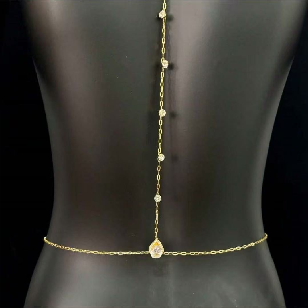 Chaîne de dos élégante et grac - Body Jewelry Back avis et prix