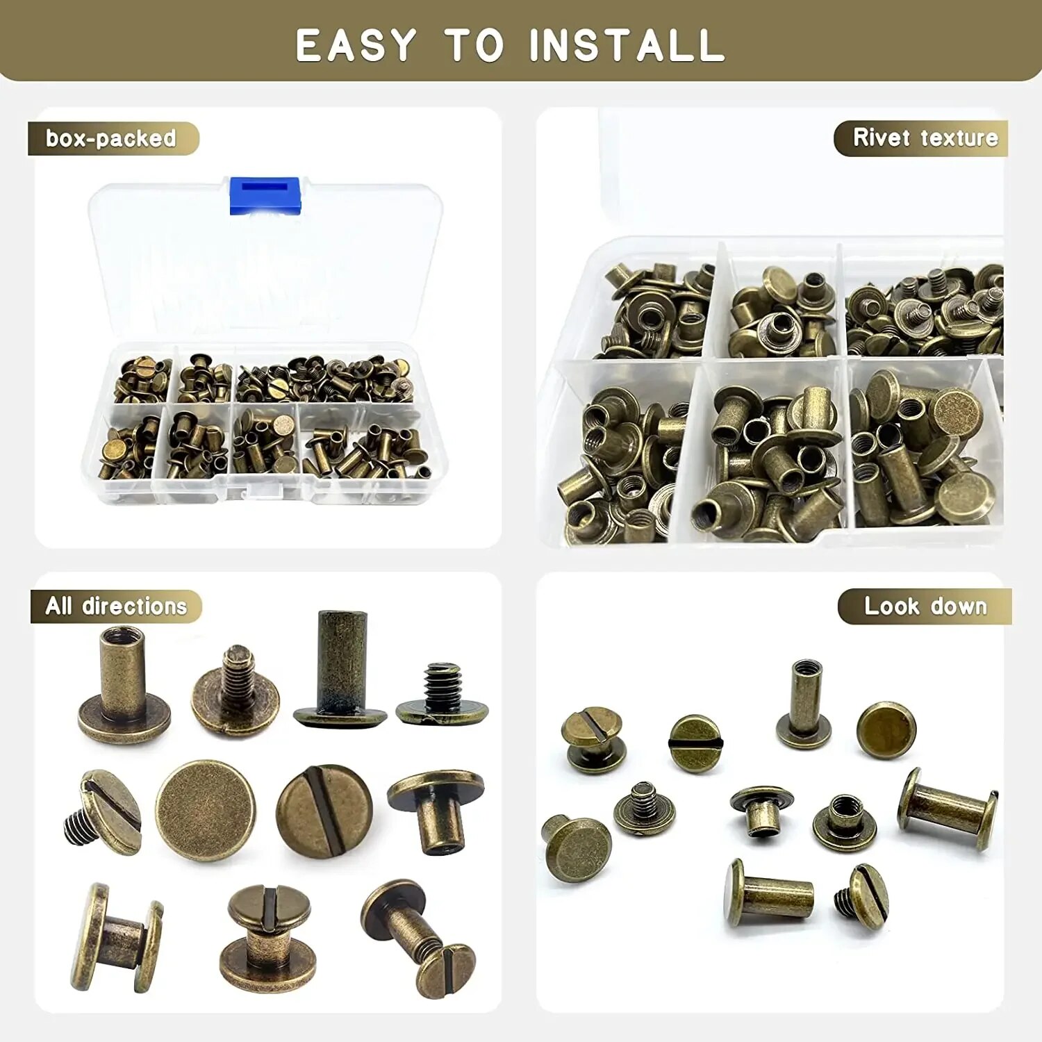 Kit de 90 jeux de vis Chicago, - Body Jewelry Chicago avis et prix