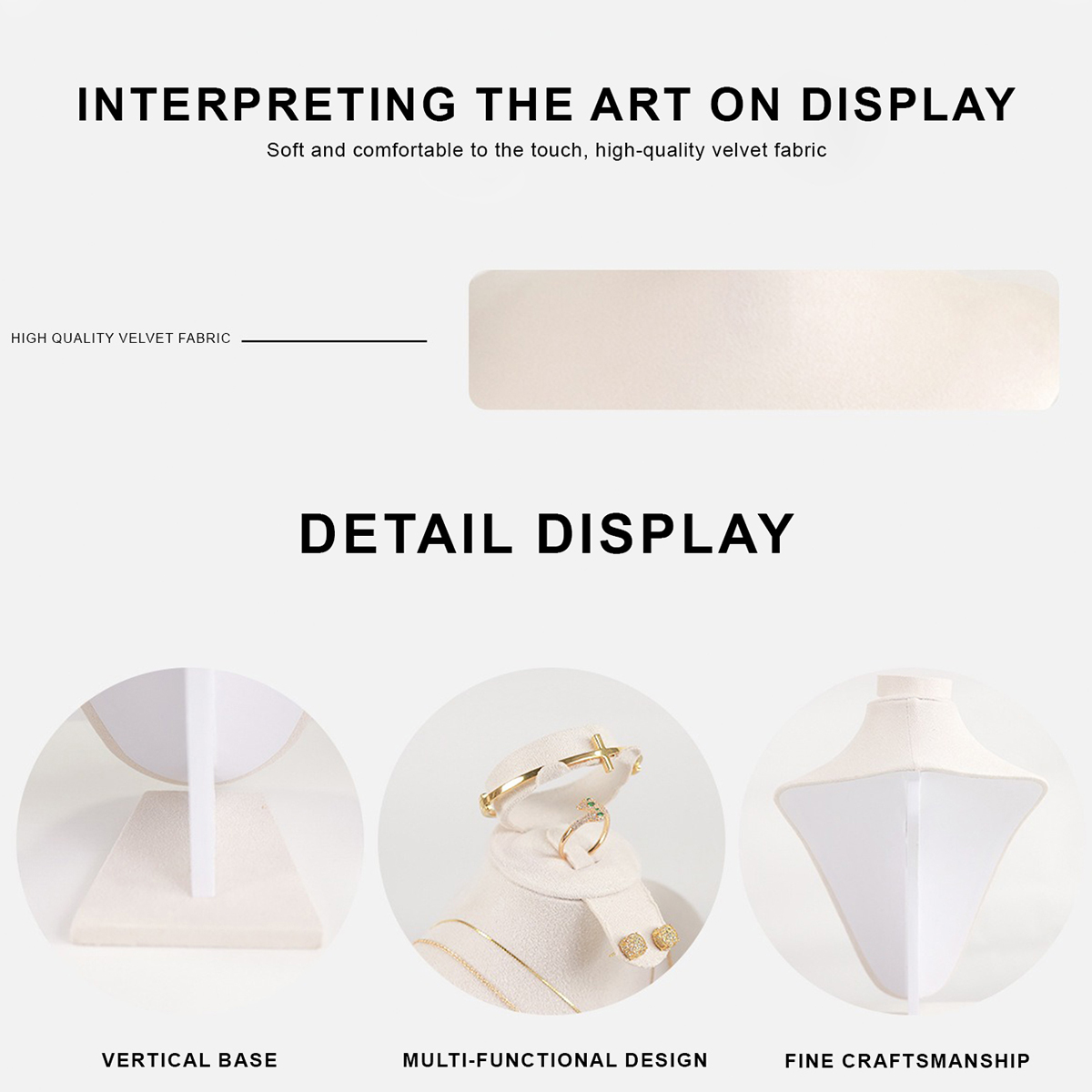 Bustes d'exposition de bijoux  - Body Jewelry Display Case avis et prix