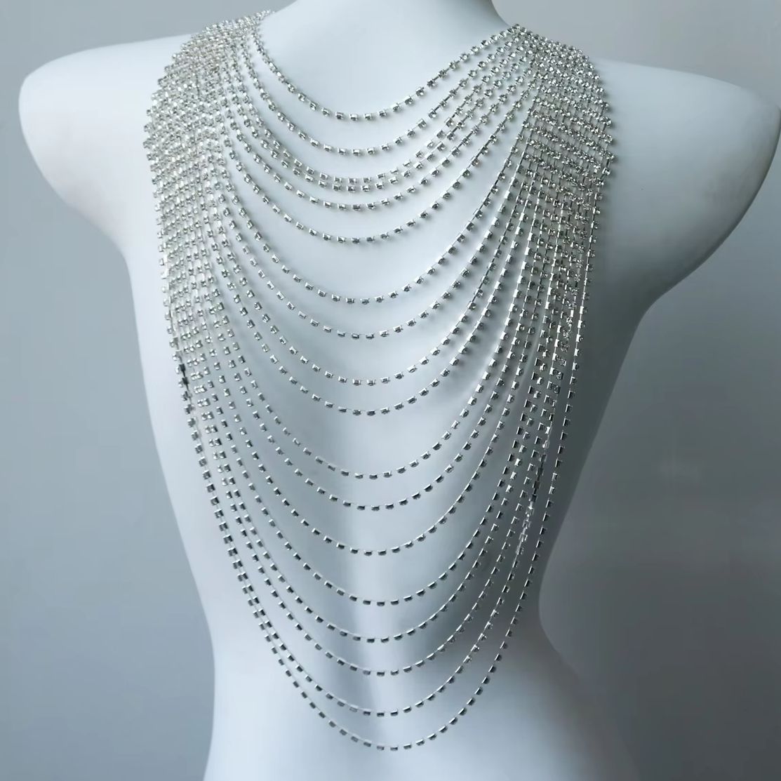 Chaîne de corps multicouche él - Body Jewelry Back avis et prix