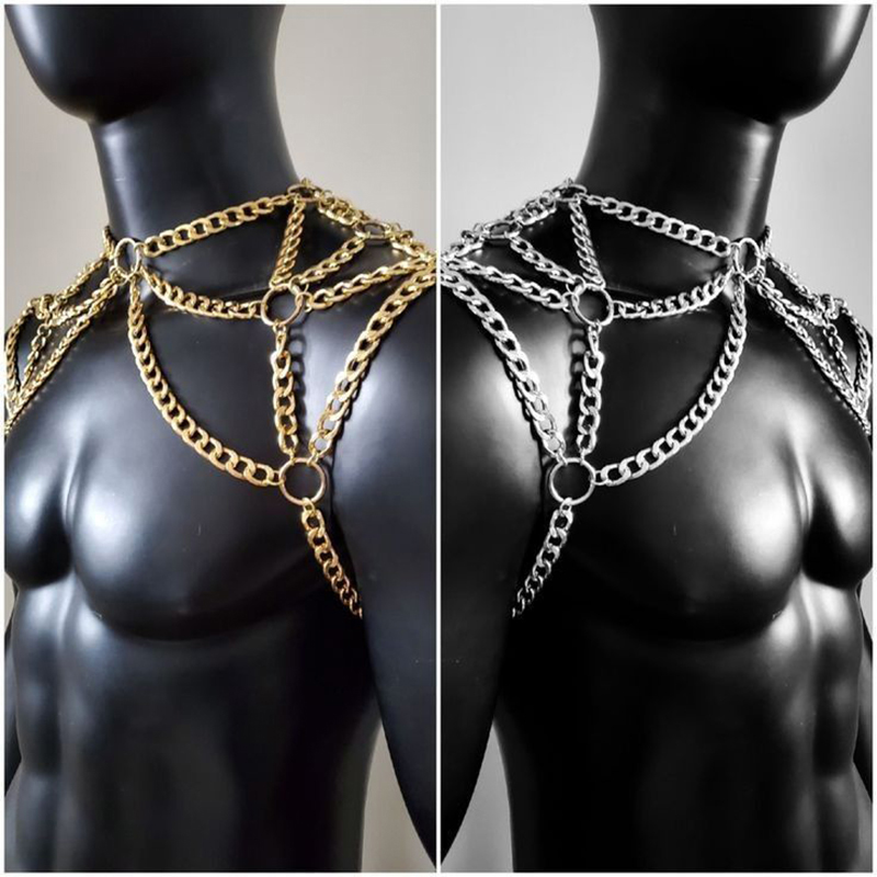 Punk hommes épaule corps chaîn - Body Jewelry Back avis et prix