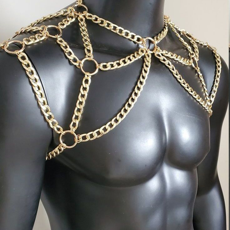 Punk hommes épaule corps chaîn - Body Jewelry Back avis et prix