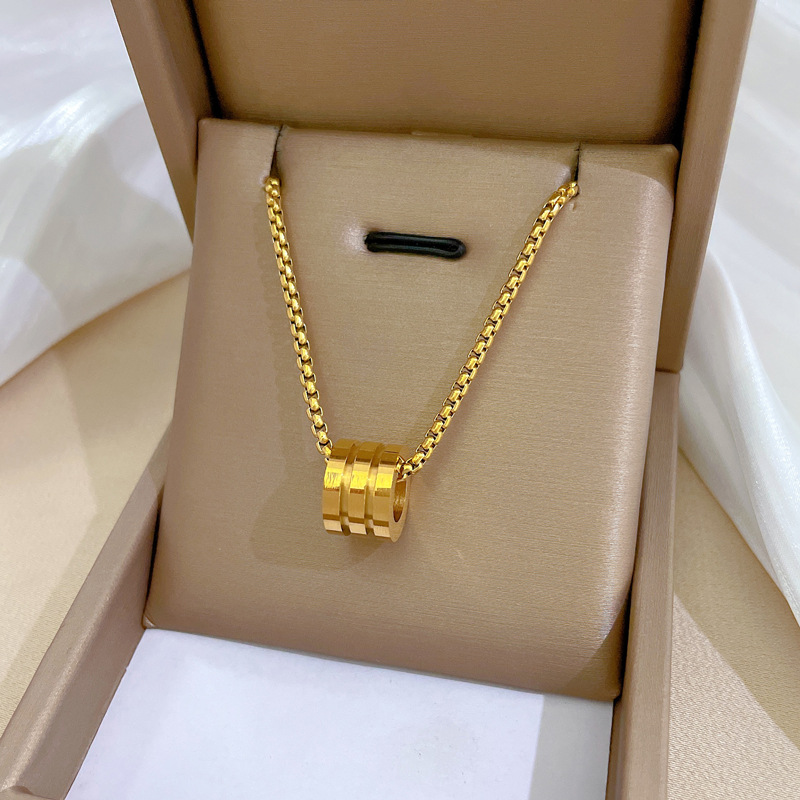 Collier en or véritable à troi - Body Jewelry Real Gold avis et prix