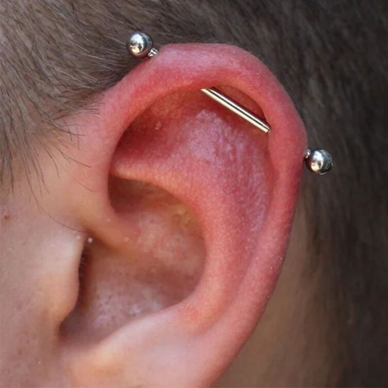 Boucle d'oreille industrielle  - Industrial Barbell Long avis et prix