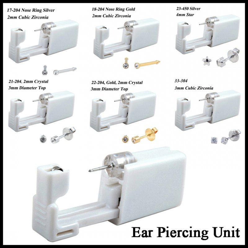 Kit de perçage d'oreille jetab - Body Jewelry Display Case avis et prix