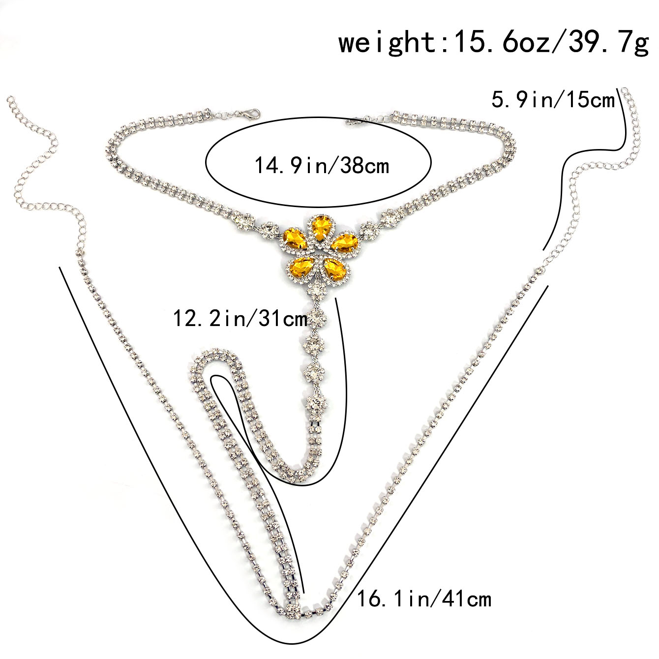Ensemble string Sexy en strass - Body Jewelry Helix avis et prix