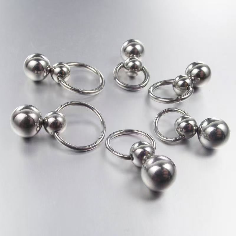 Anneau de gourde à Double boul - Nipple Bar Curved avis et prix