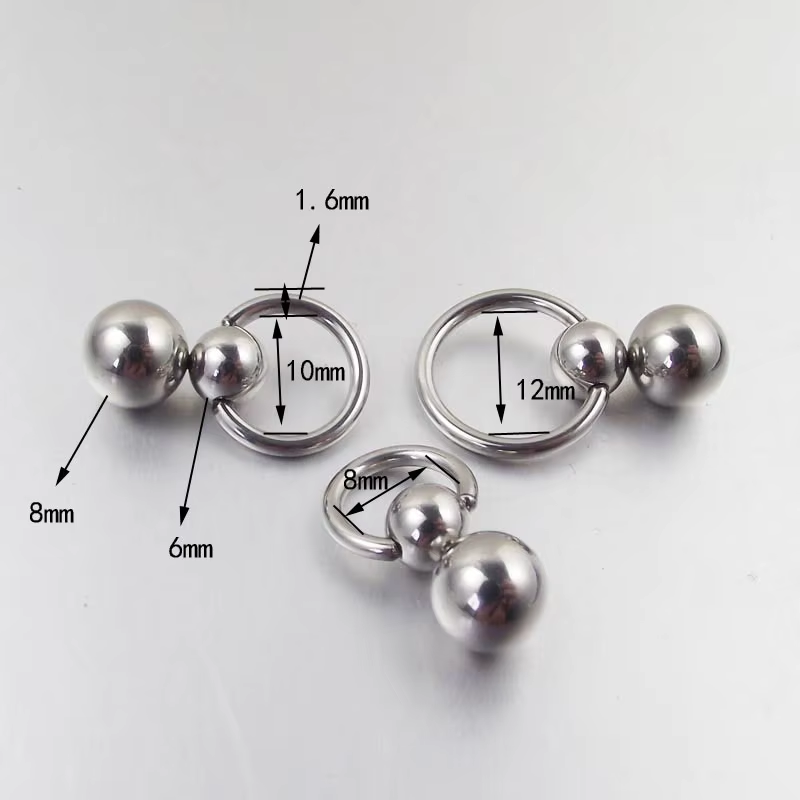 Anneau de gourde à Double boul - Nipple Bar Curved avis et prix