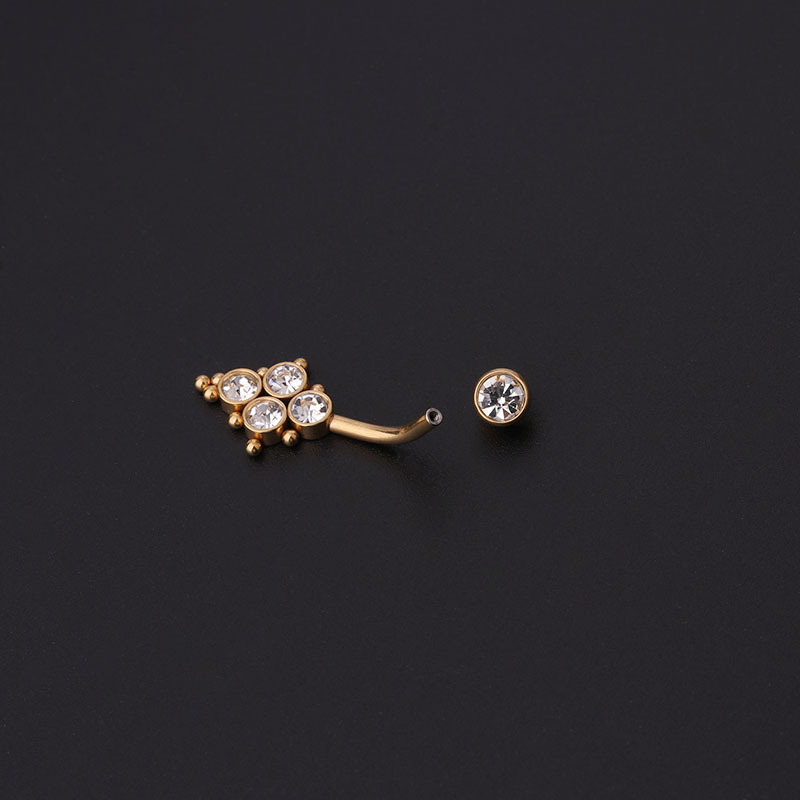 Anneaux de nombril en zircon d - Body Jewelry Titanium avis et prix