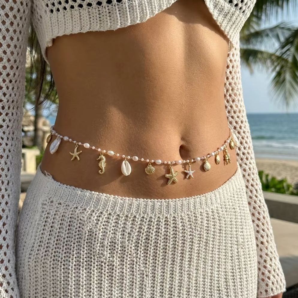 Chaîne de taille bohème avec p - Body Jewelry Helix avis et prix