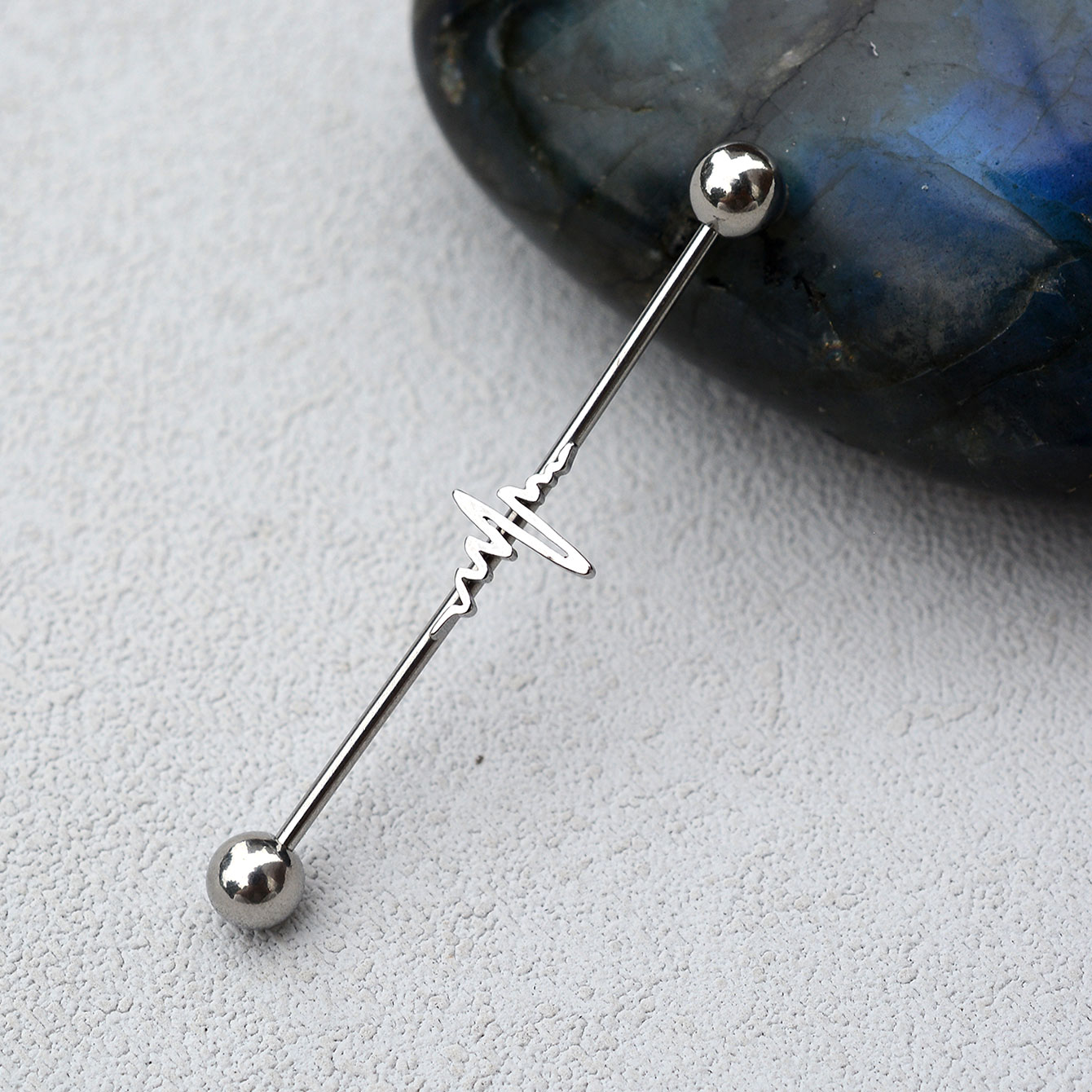 1PC 16G Barbell de piercing in - Industrial Barbell Long avis et prix