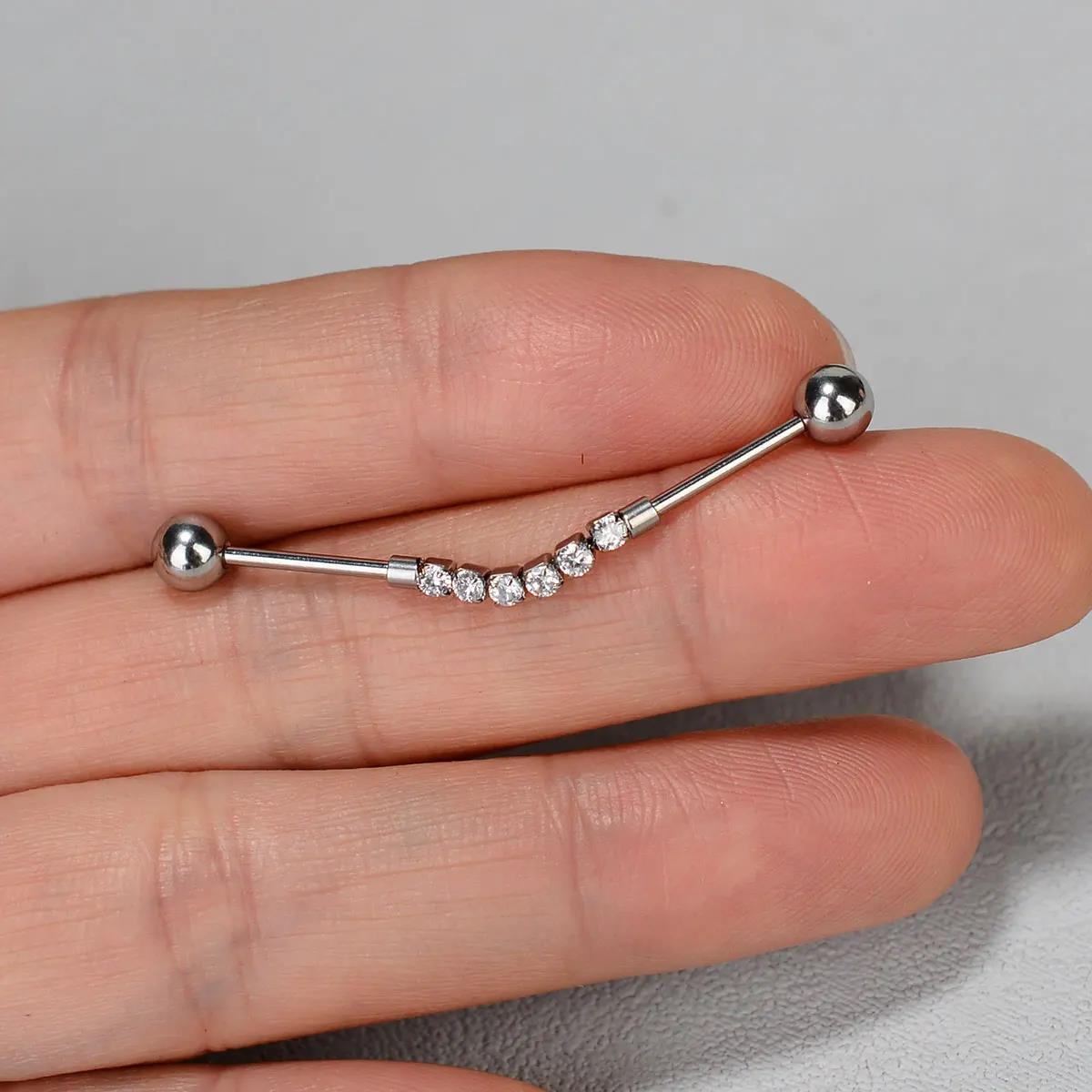 1 pièce Barbell de piercing dr - Industrial Barbell Long avis et prix